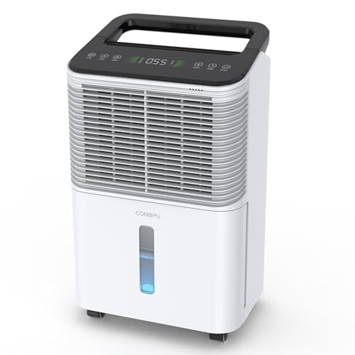 CONOPUPlus 16 L/dia desumidificador, desumidificador silencioso, controlo central inteligente, modo AUTO, indicador de humidade, 24 H Timer, desumidificadores de humidade, mais potente, mais eficiente
