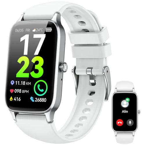 Relógio inteligente com chamadas, 2025 HD 1,57" Smartwatch homem mulher, 112 modos desportivos Smart Watch, podómetro/pulsómetro/SpO2/monitor de sono, IP68 impermeável pulseira atividade para Android