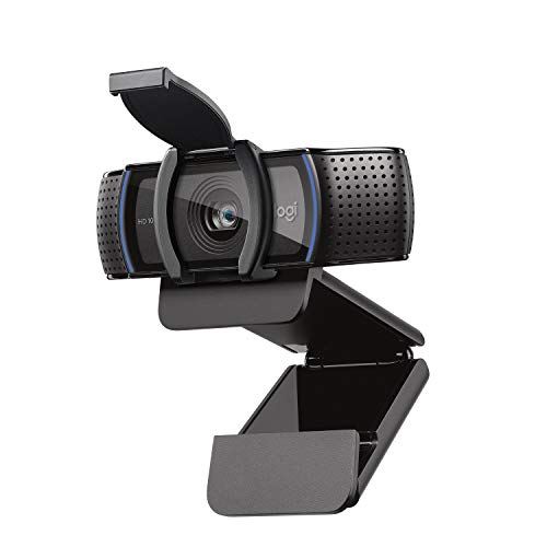 Logitech C920s HD Pro Webcam Full HD 1080p, 30fps, videochamadas, áudio nítido, correção de iluminação automática, tampa de privacidade, Skype, Zoom, FaceTime, Hangouts, ideal para computador PC, Mac, portátil, Tablet, XBox