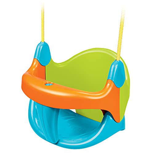 FEBER - Evolution Swing, balanço evolutivo, barra de segurança e suporte removíveis, fácil montagem, adaptável a qualquer suporte, resistente à luz e temperatura, de 2 a 3 anos, famosa (800010239)