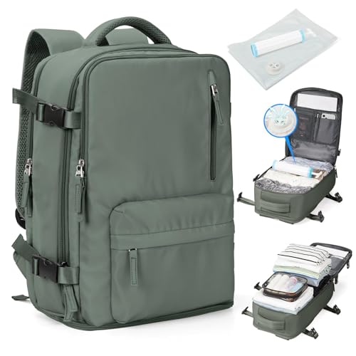 SZLX Mochila viagem cabine avião 40 x 20 x 25 mulher Ryanair mochila viagem a vácuo com bomba bagagem de mão 45 x 36 x 20 Easyjet mochila de caminhada mala para portátil impermeável homem com