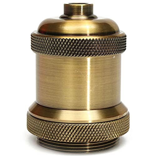 Srcasy Porta-lâmpadas vintage, suporte de lâmpada, adaptador de luz suspensa, Edison retro candeeiro porta-lâmpadas, adaptador de suporte de lâmpadas, para residências, escritórios, bares,