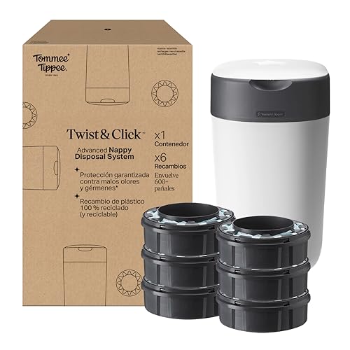 TOMMEE TIPPEE Starter Pack Twist + Clique branco Bac + 6 recargas FFP