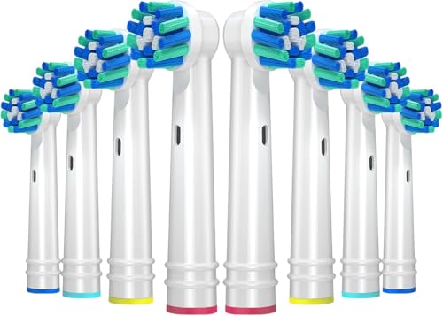 REDTRON Cross Action Peças sobresselentes escova de dentes elétrica para oral B, cabeça de escova de dentes elétrica para a série Vitality Pro Smart Genius de cuidado profissional