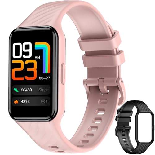 Baolubao Smartwatch, relógio inteligente mulher, 1,47" Smartwatch mulher, design fino, oxímetro (SpO2) podómetro de sono pulsómetro, 100 modos desportivos, pulseira atividade impermeável IP68 (2