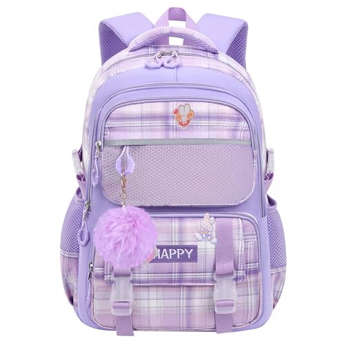 HANXIUCAO Mochila escolar para meninas com alta capacidade e compartimento para portátil