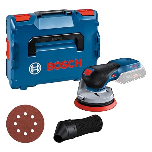 Bosch Professional 18V System GEX 18V-125 - Lixadeira excêntrica a bateria (Brushless, Ø prato de 125 mm, saco para pó, sem bateria, em L-BOXX)