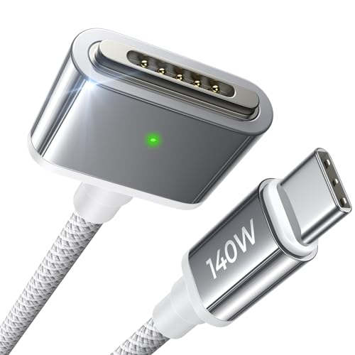 LISEN Cabo USB C para Magsafe 3 (2 M) de 140 W para MacBook Air M2 M3 M4 MacBook Pro M4 M3 M2 M1 (14 - 16 polegadas) cabo Apple Mag Safe MacBook Air Pro acessórios