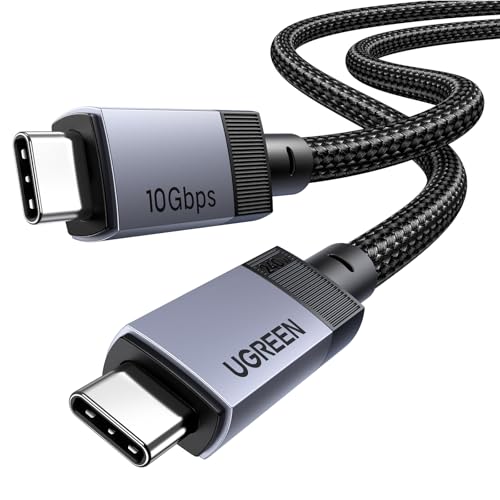 UGREEN Cabo USB tipo C vídeo 4K @ 60Hz, USB 3.2 10 Gbps, 240 W carregamento rápido PD 3.1, compatível com MacBook Air, HP, ASUS, iPhone 16/15 Pro Max, Galaxy S25/S24 Ultra, monitor . 1 Meses