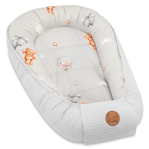 Ninho bebé recém-nascido 90 x 50 cm, redutor berço boné de cocho ninho para dormir cocé de algodão coco ideal para bondola moisés e viagem peluche