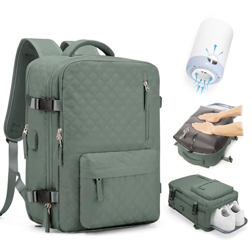 Mochila viagem cabine avião 40 x 30 x 20 para Ryanair mochilas a vácuo com bomba para mulher mala de cabine 45 x 36 x 20 Easyjet bagagem de mão mochila de caminhada mochila impermeável cabine mochila