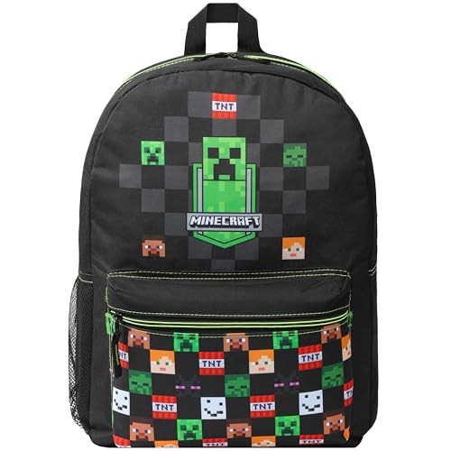 Minecraft Mochila com bolsos para crianças - presentes para Gamers