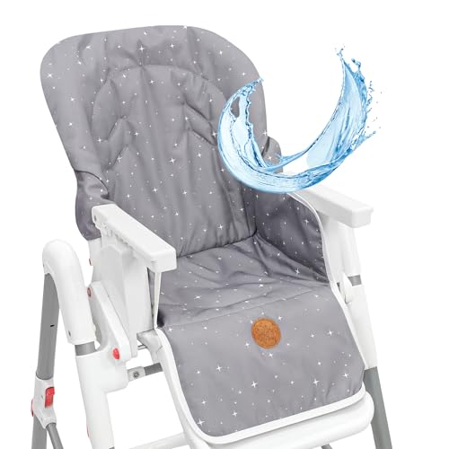 Capa cadeira alta universal - almofada para cadeira alta fundo para meninos e meninas comer almofada para cadeira infantil com revestimento impermeável e estável