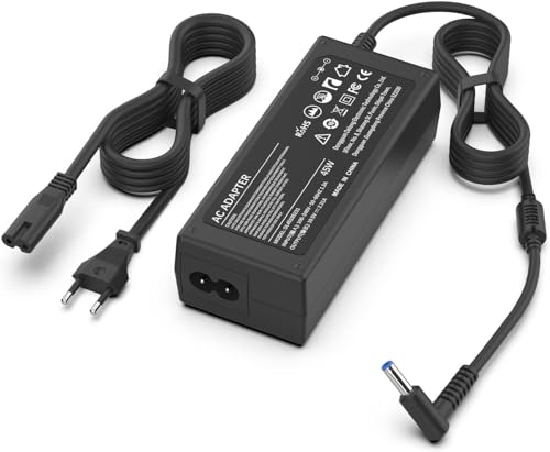Carregador HP portátil 45 W 19,5 V 2,31A adaptador para HP probook 440 450 470 G3-G8 Pavilion X360 11 13 15 Elitebook 840 830 850 Stream 11 13 14 741727-0-0-0 01 HST. NN-CA40 【4,5 x 3,0 mm】
