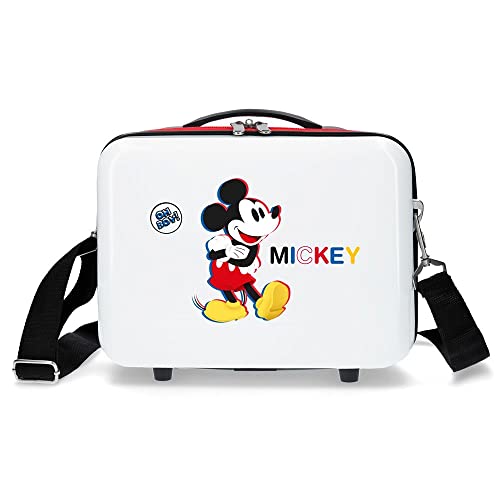 Disney Mickey All Smile Valise Cabine multicolorida, 38 x 55 x 20 cm, rígido ABS Fermeture à Combinaison 35 L 2 kg 4 Roues Bagage à Main