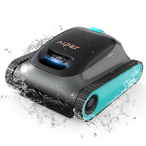 AIPER Robot aspirador para limpeza de fundos piscina, 150 min automonomia, 4 modos, cesta de filtro de 3,5 l, limpeza de paredes, chão e linha de flutuação, navegação inteligente 2,0, para piscinas