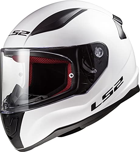 LS2, Capacete de motocicleta integral Rapid Solid White, XS
