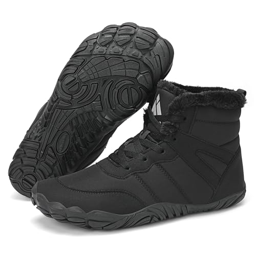 Mishansha Barefoot inverno homem sapatos escalços mulher antiderrapante quentes botas Gr.36-48 UE