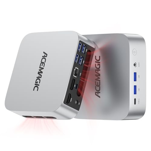 ACEMAGIC M1 Mini PC, Intel i9-11900H (8C/16T, até 4,9 Ghz), 32 GB DDR4 1TB M.2 SSD Mini computador com Windows 11 Pro, WiFi 6 | BT 5.2 | 4K Triple ecrã, Type-C