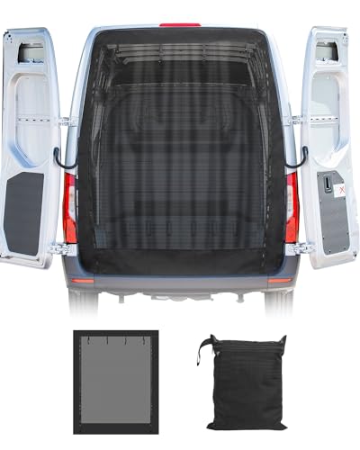 SUPAREE Mosquiteira porta de carro mosquiteira com fecho de correr para auto-caravana, caravana Camper, universal, com fecho de gancho e laço e fecho de correr para auto-caravana caravana campismo