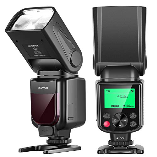 NEEWER 750II TTLFlash da câmara Speedlite com ecrã LCD, compatível com Nikon D4 D5 D60 D90 D100 D200 D300S D300 D500 D610 D700 D750 D800 D810 32D D3400 D3500 D5200 D5300 D7000 D7100 D7200D7500