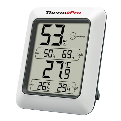 ThermoPro TP50 Termómetro higrómetro digital para interior termómetro medidor profissional para medição de temperatura e humidade da casa ambiente