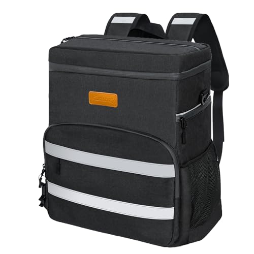 kiximay Geladeira mochila térmica portátil 30 l - frigorífico de praia, isoladora portátil bolsa com isolamento hermético para praia/camping/trabalho/homem/adulto/churrasco/caminhada/exterior/viagem