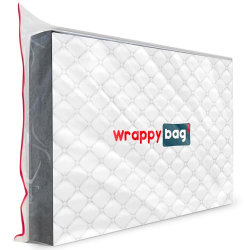 WRAPPYBAG Capa protetora para colchão de plástico, 5 tamanhos disponíveis, bolsa de armazenamento impermeável e resistente, ideal para movimentos, armazenamento ou transporte