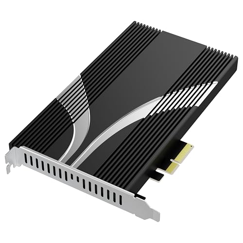 SABRENT Adaptador PCIE Express de 4 unidades NVMe M.2 SSD para PCIe 3.0 x 4, sem bifurcação | com almofada térmica [EC-P3X4]