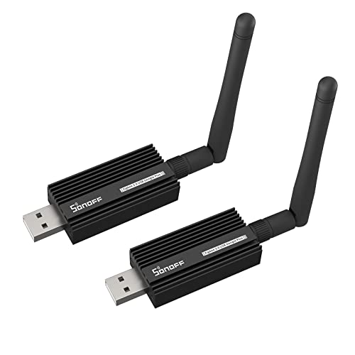 SONOFF Zigbee 3.0 USB Dongle Plus, Zigbee Gateway, Zigbee USB Hub, Zigbee Bridge, Zigbee2MQTT interface USB captura suporte Zigbee dispositivos Smart Home para Home Assistant, Open HAB etc. (2