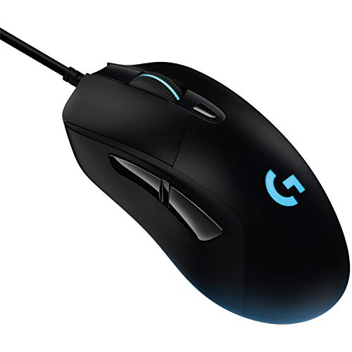 Logitech G 403 HERO 25K, rato para jogar, captor HERO 25K, 25,600 DPI, pesos ajustáveis, 6 botões programáveis, memória integrada, compatível com PC/Mac - preto