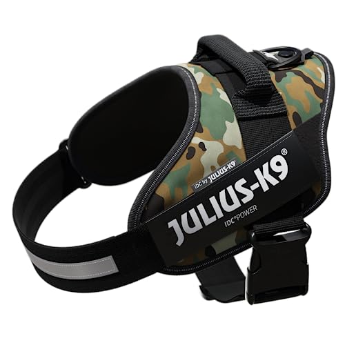 JULIUS-K9 Arnês JULIUS-K9 IDC, 1/L, 63-85 cm/50 mm, camuflagem, cão