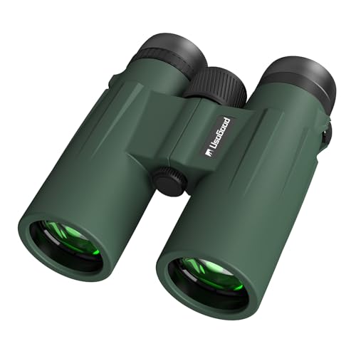 Usogood Verde binóculos profissionais longo alcance 12 x 50 para adultos, prisma BaK4 e lentes FMC, antiderrapante e impermeável com binóculos poderosos para observação de pássaros, caça, caminhadas