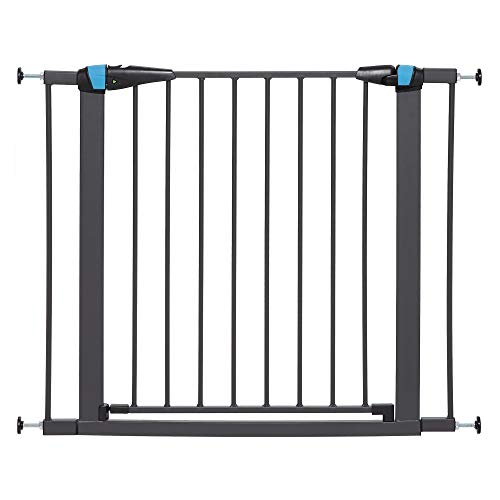 MidWest Homes for Pets Porta para animal de estimação com tira brilhante fosforescente, altura de 73,66 cm, em aço com barras, largura 96,52 cm, em grafite texturizado, 2929SG-GL