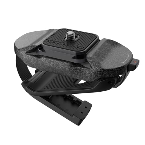 PGYTECH Beetle Clip de câmara V2 com placa de desbloqueio rápido para Sony, Nikon, Fuji, DSLR/SLR, placa de desbloqueio rápido arca para câmaras de ação, suporte de correia de mochila