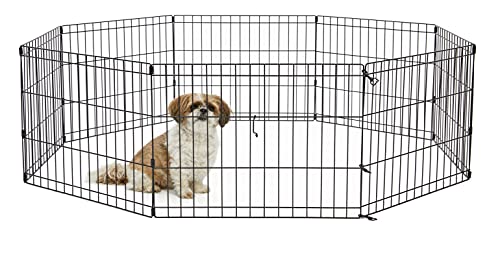 New World Modelo B550-18 Parque ou corralito para cães sem porta, 60,96 x 45,72 cm, com revestimento a preto