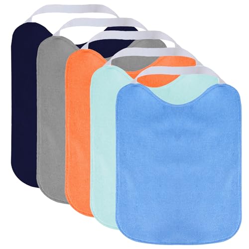 SLOSH Babadores de bebé impermeáveis com borracha ao pescoço, fáceis de colocar e remover perfeitos para o berçário