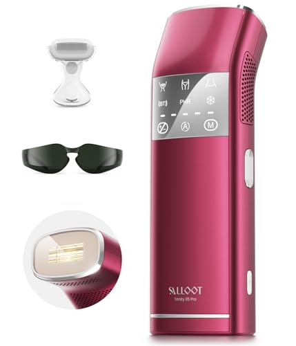 27J Luz dupla IPL máquina de depilação a laser, pulso quádruplo, arrefecimento de safira a 2 °C, modo PHR para Velo Rebelde, máquina de depilação luz de pressão para pernas, biquíni, axilas, rosto