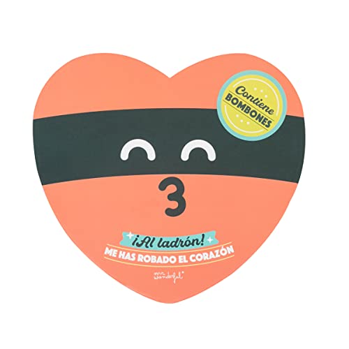 Mr. Wonderful WOA2312344ESZ0 Bombões, vermelho, 1 unidade (embalagem de 1)