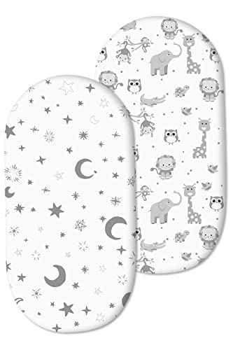 Jmitha Lençóis de berço 2 peças 100 % algodão roupa de cama para berço tampa colchões cobertura berço bebé 70 x 37 cm / 80 x 40 cm / 78 x 36 cm/80 x 46 cm / 75 x 33 cm (conjunto 2-2 peças)