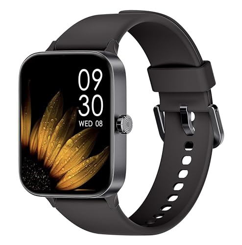 KIUVKAS Relógio inteligente mulher homem, 1,95" Smartwatch com funciún chamadas e lembrete de mensagem, Smart Watch com 140 modos de desporto, oxímetro monitorização do sono, para Android iOS
