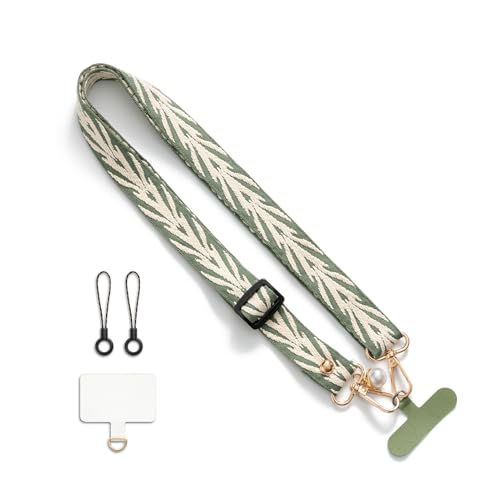 CHUQING Correia universal para telemóvel fita pendurar telemóvel ajustável correia transversal telefone cordão para o telefone cordão para o punho correia chaves