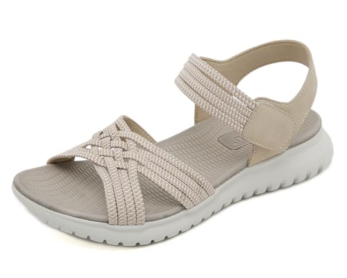 Meik Mangni Sandálias desportivas mulher verão sandálias de caminhada ponta aberta moda sandálias de praia 35-42 UE