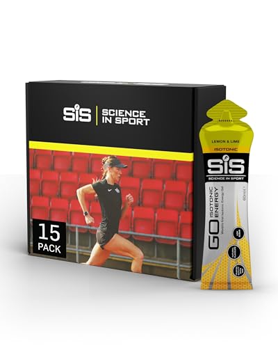Science in Sport GO Isotonic Energy Gel 15 x 60 ml limão-limão, vegano - Formulação isotónica com 22 g de carboidratos, boa entrada de energia, alternativa ideal às bebidas isotónicas
