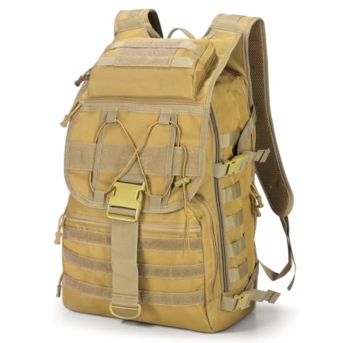 SHANNA Mochila militar utilitário 35 l/50 l tática, mochila Crossfit grande capacidade pacote de assalto molle, mochilas de emergência de 3 dias para caça caminhadas campismo e atividade ao ar livre