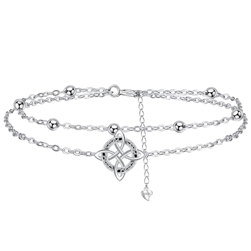 Micory Pulseiras mulher prata de lei 925 pulseira ajustável 17 4 cm, presentes originais de feliz aniversário para mulheres meninas