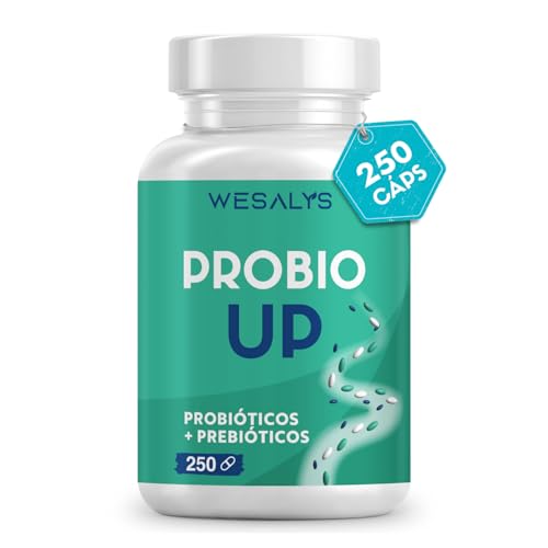 Probióticos e prébióticos intestinais, 250 cápsulas (4 meses), 20 cepas bacterianas inulina, 20 mil milhões de UFC, Lactobacillus, Bifidobacterium, máxima concentração