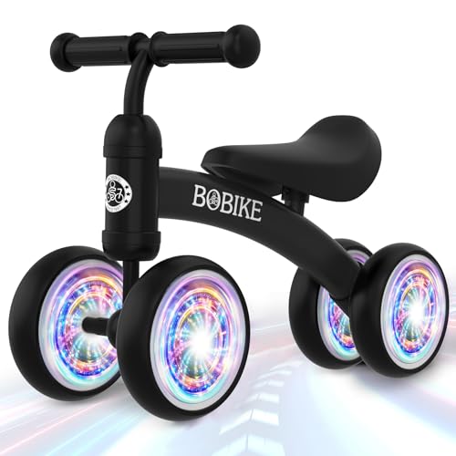 MHCYLION Bicicleta sem pedais para crianças a partir de 1 ano de equilíbrio, brinquedos bebés de 1 ano, bicicleta bebé com 4 rodas para bebés de 10 a 24 meses, bicicleta para meninos e meninas como