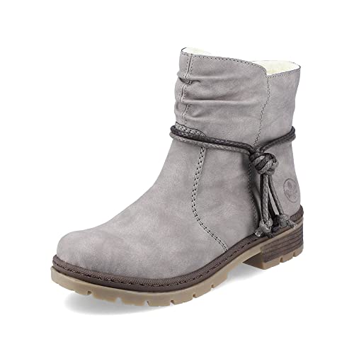Rieker Mulher botins Y7418, senhora botas com atacadores