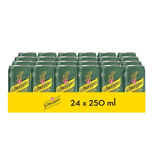 Schweppes Ginger Ale, bebida gengibre refrescante, lata, embalagem 24 x 25 cl